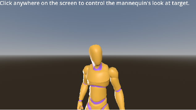 A character looking of to the side